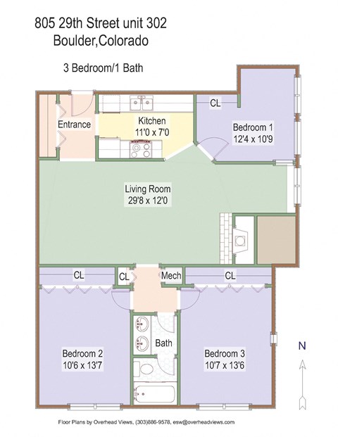 805 29th Street 2-4 Beds Apartment, Condo, Student, CU, Naropa, Boulder, 21-22 Preleasing for Rent - Photo Gallery 11